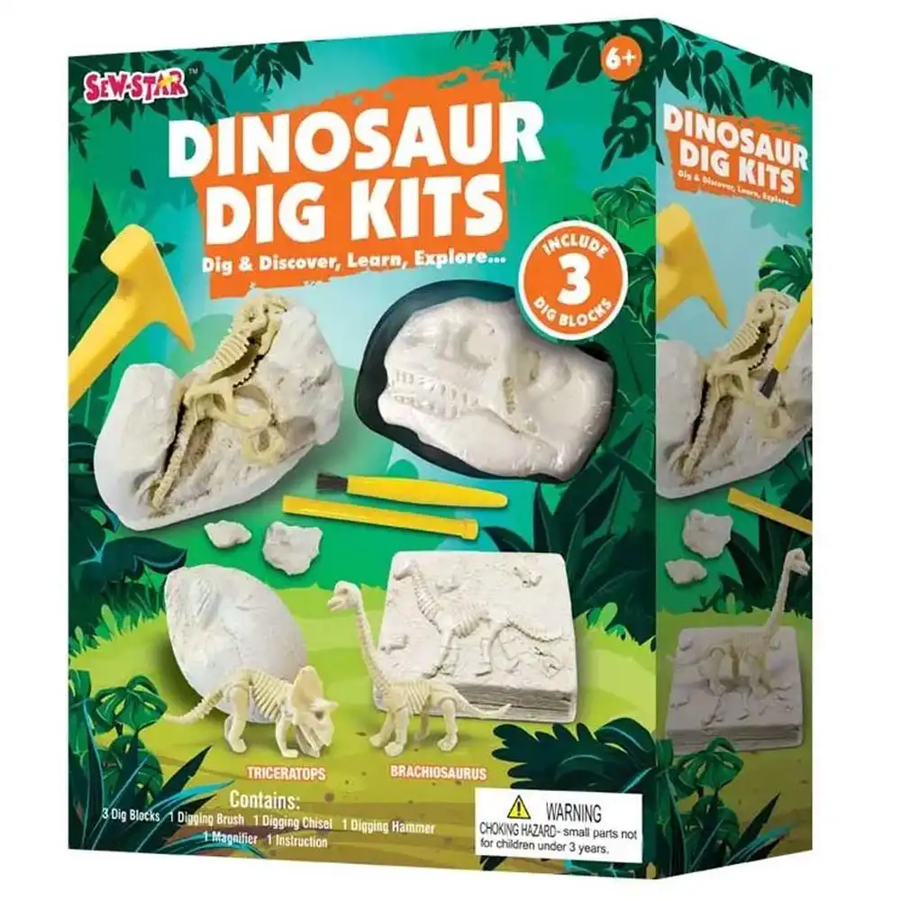 Sew Star - Dig & Discover, Learn & Explore Dinosaur Dig Kit