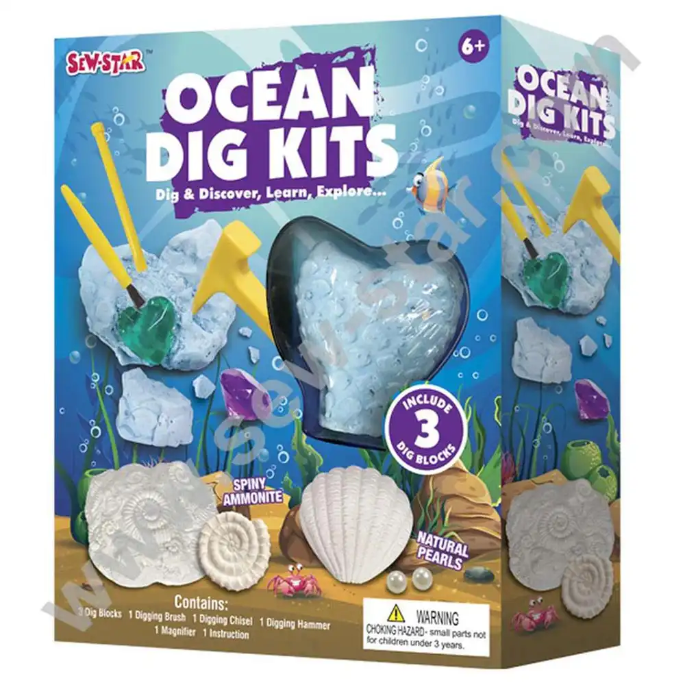 Sew Star - Dig & Discover, Learn & Explore Ocean Dig Kit