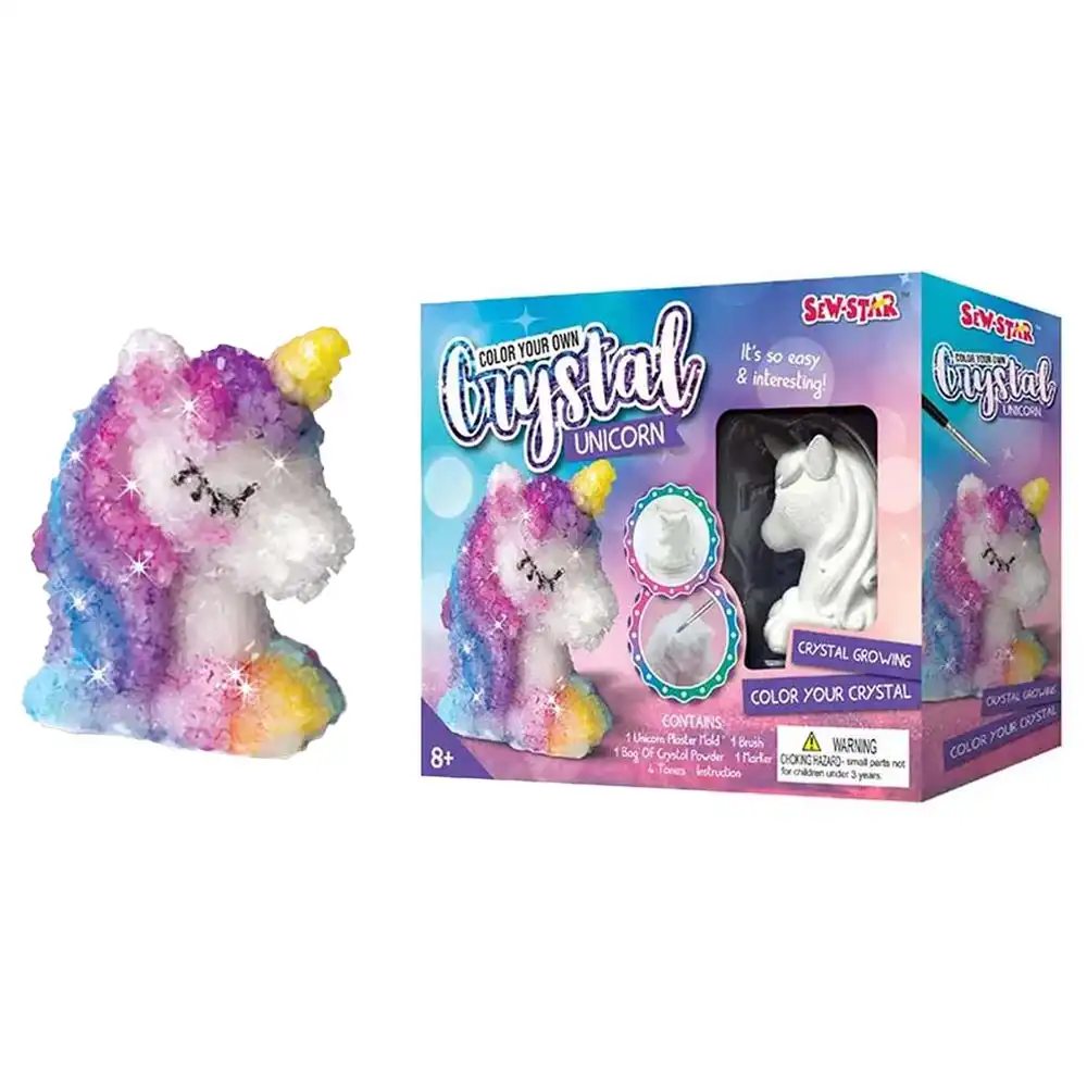 Sew Star - DIY Colour Your Own Crystal Unicorn Plaster Kit